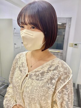 キートス 高知店(kiitos) ○大人美人なミニボブスタイル暖色カラー20代30代40代
