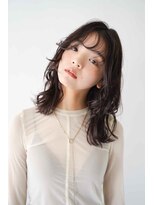 シェル 吉祥寺(shell) くびレイヤーエモージュ前髪モテベージュレイヤーミディ/吉祥寺