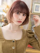 カバーヘア ブリス 北浦和(COVER HAIR bliss)&nbsp;ダブルカラー韓国風透明感切りっぱなしボブc5北浦和10代20代30代
