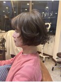 似合わせカット/透け感バング/ぱつっとボブ/ 韓国ウェーブ
