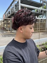 メロウ(mellow)&nbsp;メッシュキャップハイライト×レッドカラー