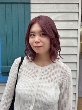 アプリ 南浦和(appri) ダブルカラー/ピンクベージュ/ヘイリーボブ/韓国/浦和/南浦和33