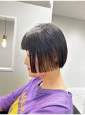 ボブ/インナーカラー