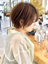 ビューシンサイバシ(VIEW SHINSAIBASHI)&nbsp;前髪カット＊イメチェンショートボブ＊カーキグレージュ