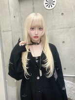 アールイーバイインク 渋谷(Re. by INK.)&nbsp;ブロンドハイレイヤーカット/金髪レイヤー/ブリーチ[渋谷/原宿]