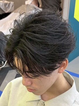 ダズルヘアラッシュ(DAZZLE hair RUSH) 名古屋毛流れセンターパートニュアンスパーマフェザーパーマ30代