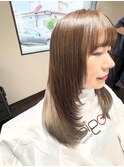 髪質改善トリートメントカラー レイヤーカット