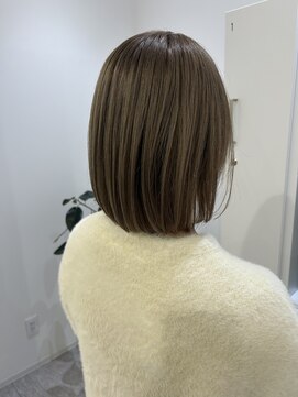 グラムヘアー(GLAM HAIR) ボブ×ベージュカラー