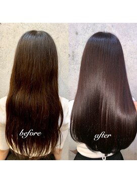 ユアーズ ヘア 恵比寿本店(youres hair) 髪質改善トリートメントで叶う美髪ストレート 艶髪 前髪