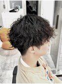 マッシュ×ツイストスパイラルパーマ