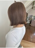 切りっぱなしボブ/ブランジュカラー