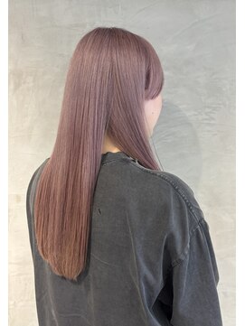 カラーアンドケアリタ(color&care Lita) 【ツヤカミ】ピンクベージュ×ロングstyle