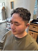ハイライトメンズパーマ