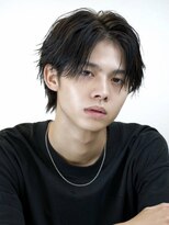 エイド 本店(aid)&nbsp;毛流れニュアンスパーマ爽やかコンマバングウルフツーブロック