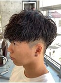 シャドウパーマルーズパーマフェード波巻きスパイラルパーマ佐賀