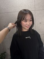 ウニュ(unu.)&nbsp;ブリーチなしカラーolive beige、髪質改善トリートメント