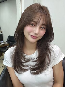 レリー 伊丹(Rely) 韓国風小顔レイヤーロング[伊丹駅/髪質改善/白髪染め]