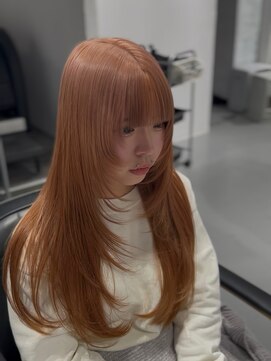 ボルド(Bordo) ナチュラルレイヤーカット×ブリーチでつくるアスカ風カラー