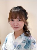 丸顔/卵型/顔型別ヘアスタイル/ヘアセット/結婚式/韓国/小顔