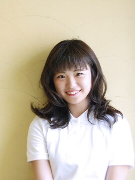 バグ 恵比寿(Bug) ハネても可愛いデジタルパーマセミロング