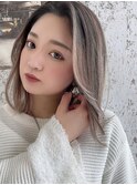 髪質改善・韓国・ショート・ベージュハイライトインナーカラー