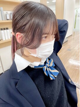 ラルム 新宿(LARME) 韓国前髪顔周り×フェミニン【新宿/髪質改善】おくれ毛.小顔ヘア