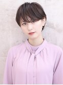 大人可愛い小顔ひし形クビレ丸みボブ20代30代40代大人ショート
