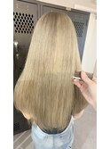 #ブリーチ#ミルクティーベージュ#ホワイトミルクティー#髪質改善
