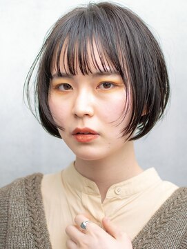 キサ ファータ 恵比寿(kisa fata) 大人ショート前下がりボブ20代30代40代ぱっつん前髪[恵比寿]