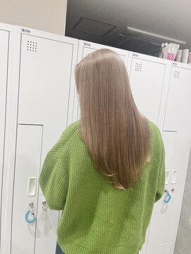 チェレ オレ 新金岡店(Chere ore) ダブルカラー★☆ミルクティーベージュ/レイヤーロング