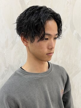 アフロートナガノ(AFLOAT NAGANO) 色気のある黒髪パーマ