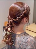 結婚式お呼ばれヘアセット