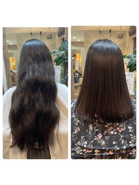 ベソ(Beso) 縮毛矯正/ストレートヘア/サラ艶ロング/暗色/髪質改善/美髪