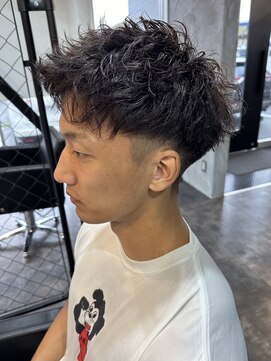 ニアウ 高崎店(Niau) メンズショートパーマスパイキーショートツイストスパイラル高崎