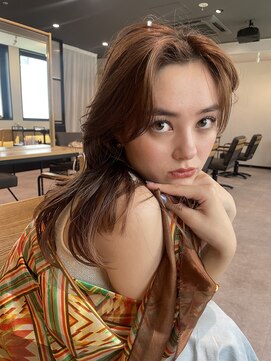 ノラギンザユー(NORA GINZA/U) 顔まわりレイヤーカーテンバングレイヤーカット