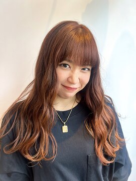 ブローチ(broche) コクっとオレンジ