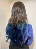 【COLO 白川　綺香】ブルーグラデーションカラー