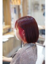 ヘアーメイク ラピス(hair make Lapis)&nbsp;チェリーブラウン×ピンクヘアー/デザインカラー