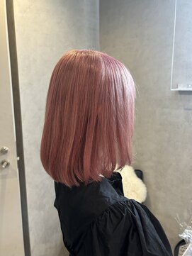 ラック(LUCK) ピンクベージュ/船橋/くすみベージュ/細めハイライト