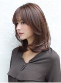 ★暗めカラーグランマッシュフェイスフレーミングデザインカラー