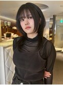 小顔ハッシュカットウルフ☆