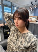 ミニウルフレイヤーカット顔周りカット前髪カット韓国ロング柏柏