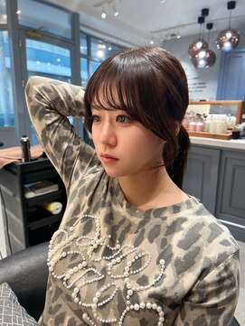 ロンドジェネルーズ 柏(Lond generous) ミニウルフレイヤーカット顔周りカット前髪カット韓国ロング柏柏