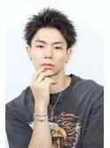 ツイスト　スパイキーショート　短髪　ツーブロック