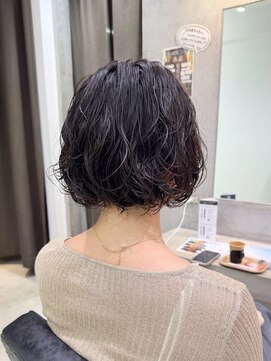 20代30代40代大人美人丸みショートボブ白髪ぼかしハイライト川崎