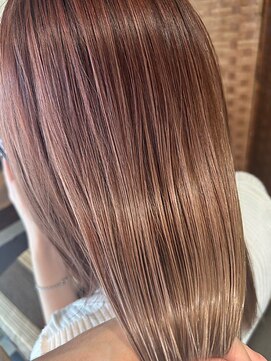 ヘアリゾート粋 ティガ 池袋店(tiga) 透明感カラー/艶髪ストレート/髪質改善/ココアグレージュ