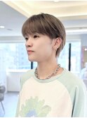 韓国風/ミルクティーベージュ/ブラウンカラー/グレージュカラー