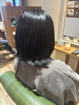 トリコ プラス 本八幡店(TORICO plus) 白髪染め/ミディアム/ミディアムレイヤー/くびれミディアム