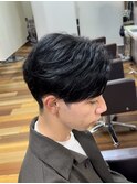 センターパート/センター分け／マッシュ／ニュアンスパーマ