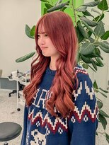 エニフォーイーストハム(Eni for eastham)&nbsp;レイヤーカット/顔まわりカット/透明感ローズピンク